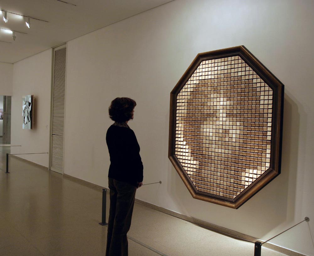 Wooden Mirror in the Israel Museum